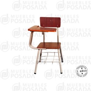 Pupitre unipersonal con  paleta grande derecho